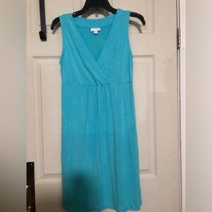 Perfect Summer Beach Blue Sleeveless J.jill Dress